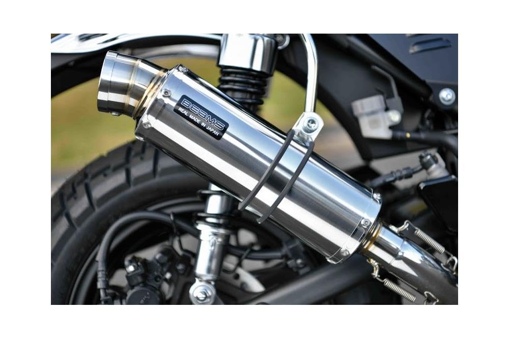 BEAMS モンキー125ステンレス マフラー 取り付け金具付き